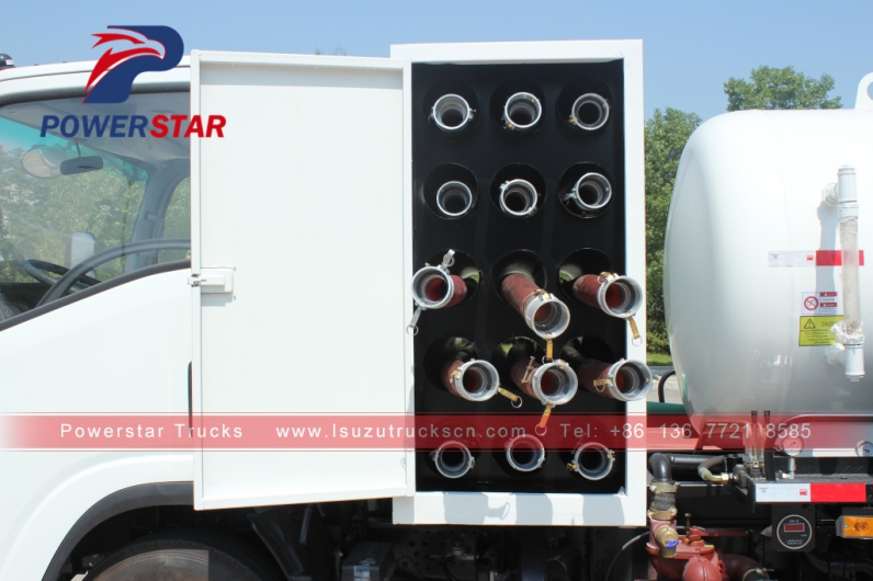 Isuzu Fecal Suction Sewage Truck with ITALY Vacuum Pump small 5000L Sewel Jetting