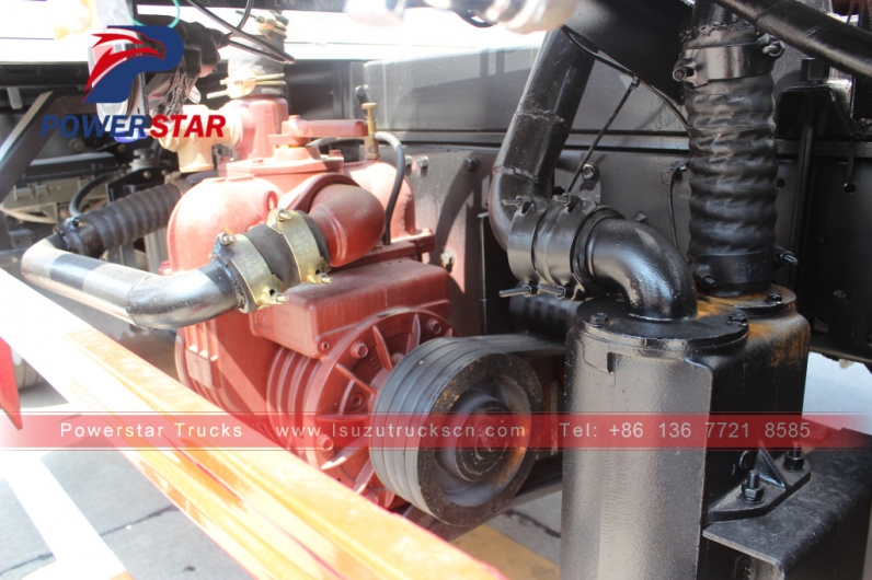 Isuzu Fecal Suction Sewage Truck with ITALY Vacuum Pump small 5000L Sewel Jetting