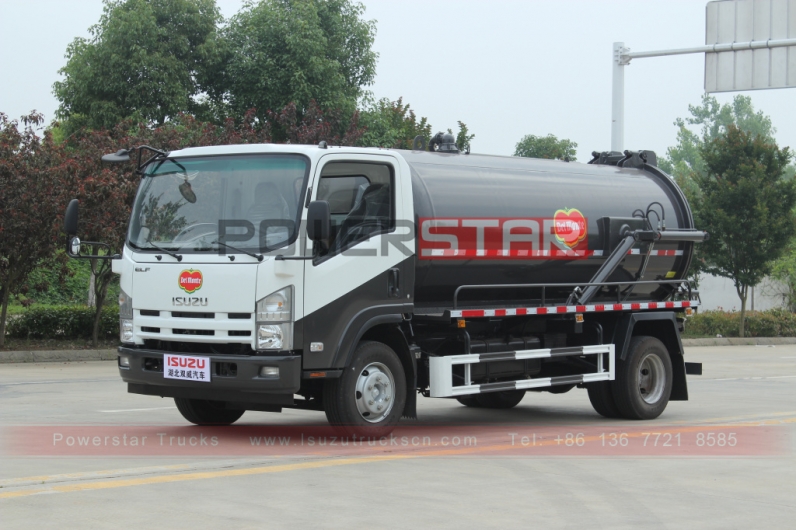 Philippines ISUZU ELF Sewage Suction Tank Fecal Sludge Truck for Sale