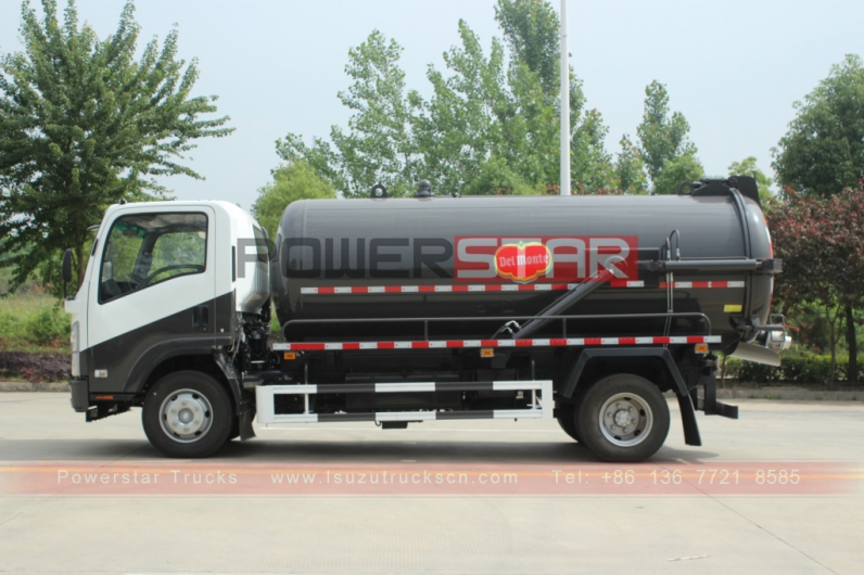 Philippines ISUZU ELF Sewage Suction Tank Fecal Sludge Truck for Sale
