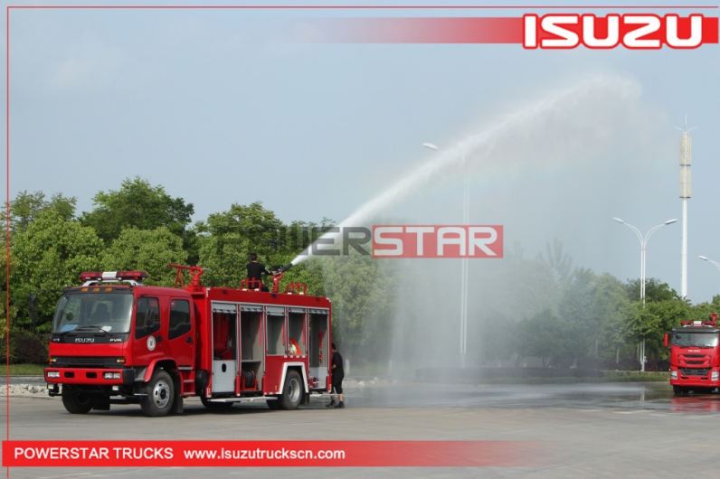 Brand new ISUZU FVR Water Foam Dry Powder Rescue Fire Truck