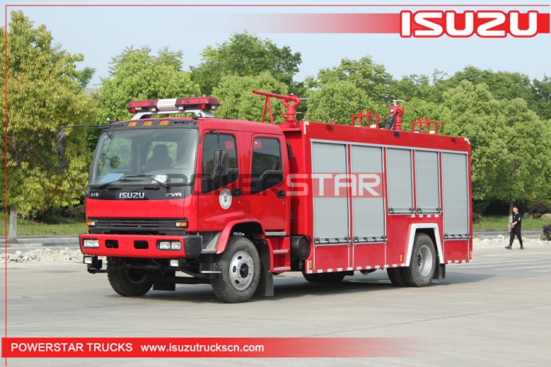 Brand new ISUZU FVR Water Foam Dry Powder Rescue Fire Truck