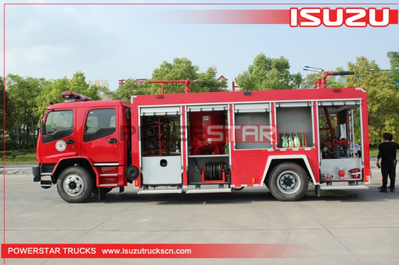 Brand new ISUZU FVR Water Foam Dry Powder Rescue Fire Truck