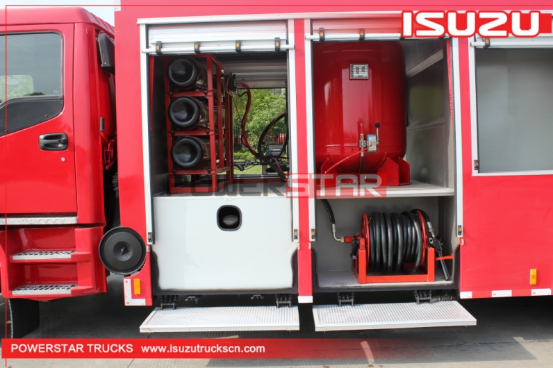 Brand new ISUZU FVR Water Foam Dry Powder Rescue Fire Truck