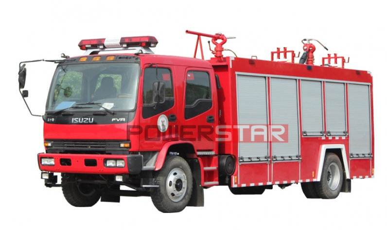 Brand new ISUZU FVR Water Foam Dry Powder Rescue Fire Truck
