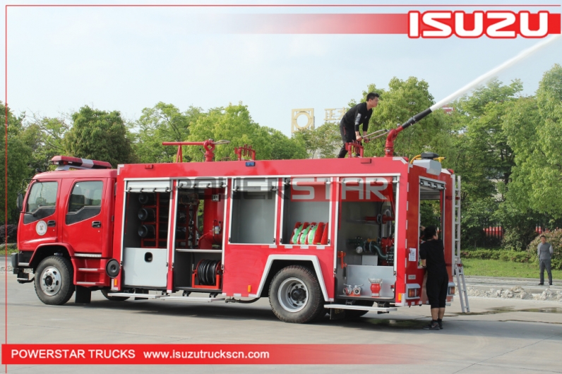 Brand new ISUZU FVR Water Foam Dry Powder Rescue Fire Truck