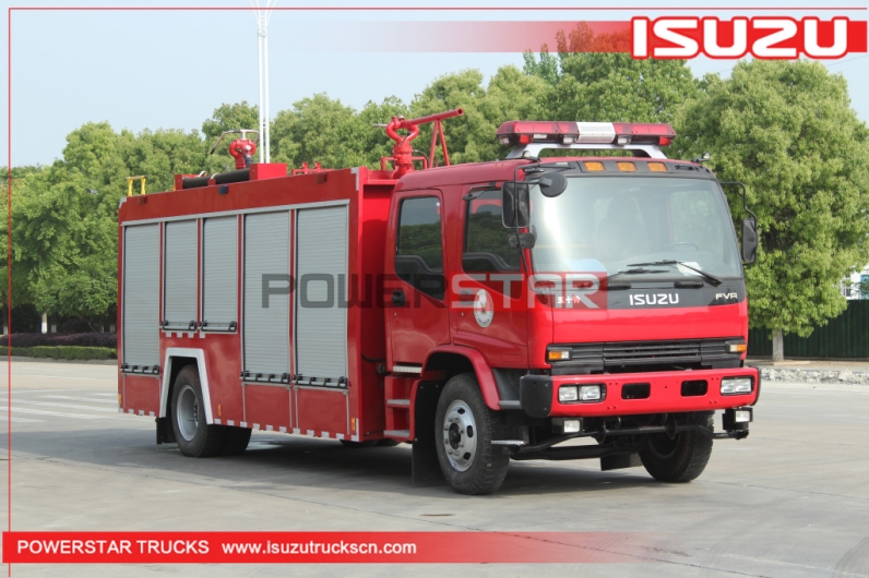 Brand new ISUZU FVR Water Foam Dry Powder Rescue Fire Truck
