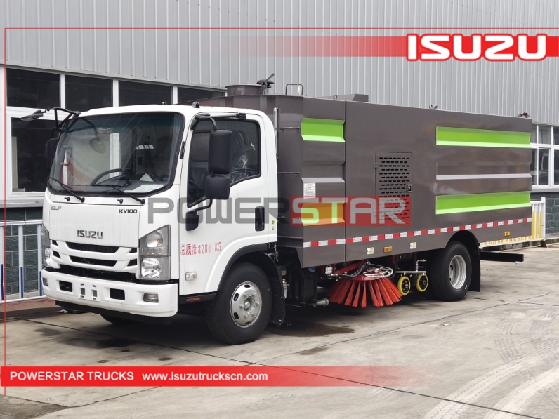 ISUZU ELF KV100  High Pressure Water Washing Road Sweeper Truck