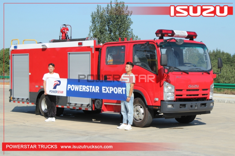 Industrial fire fighting truck ISUZU Fire Fighting Tanker