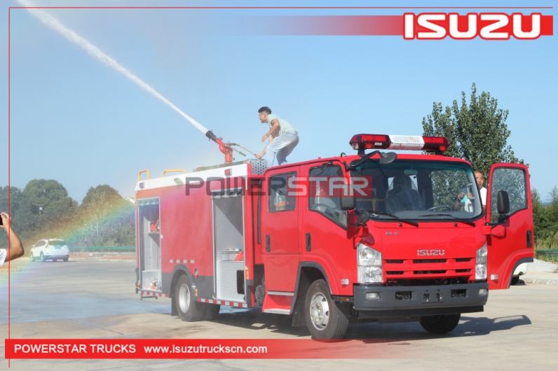 Industrial fire fighting truck ISUZU Fire Fighting Tanker