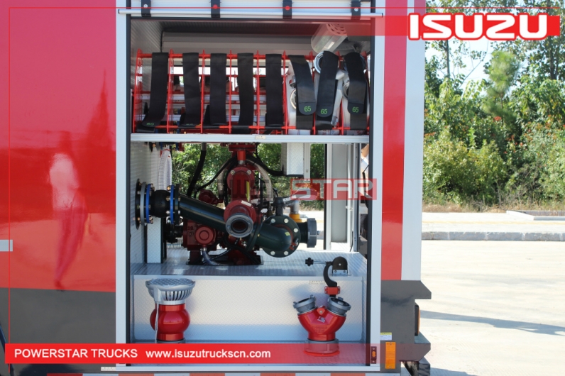 Industrial fire fighting truck ISUZU Fire Fighting Tanker