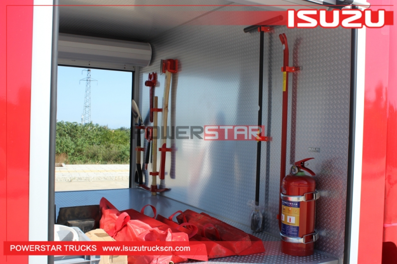 Industrial fire fighting truck ISUZU Fire Fighting Tanker