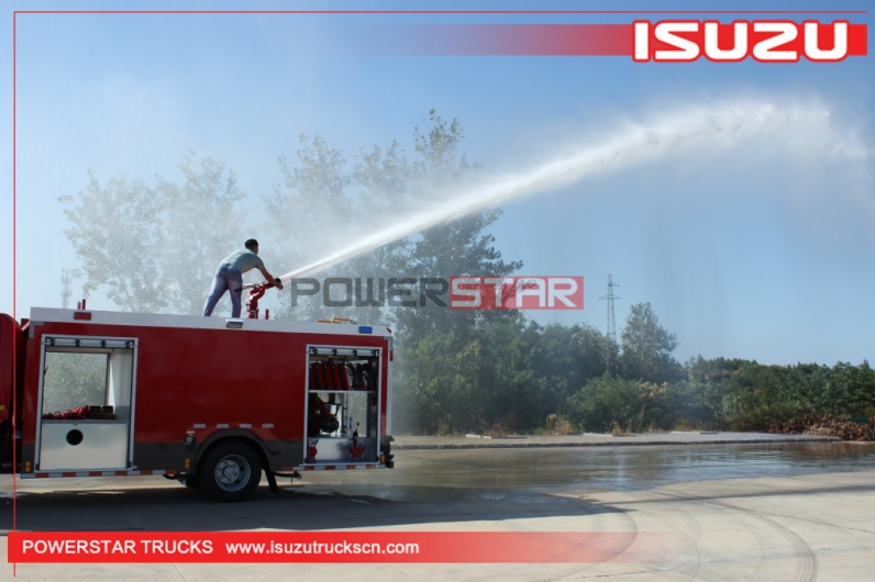 Industrial fire fighting truck ISUZU Fire Fighting Tanker