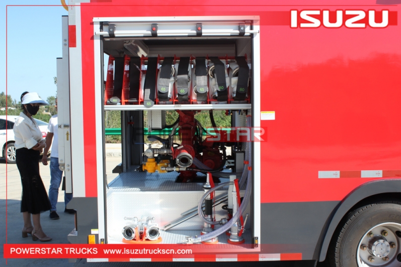 Industrial fire fighting truck ISUZU Fire Fighting Tanker