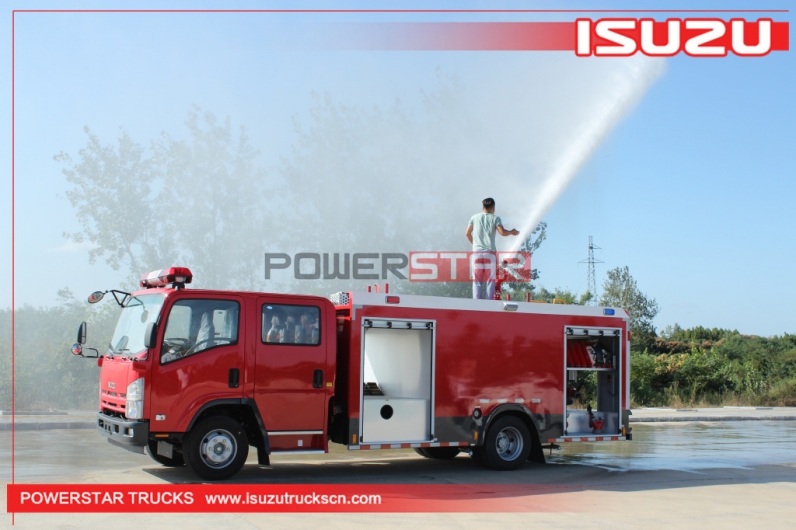 Industrial fire fighting truck ISUZU Fire Fighting Tanker
