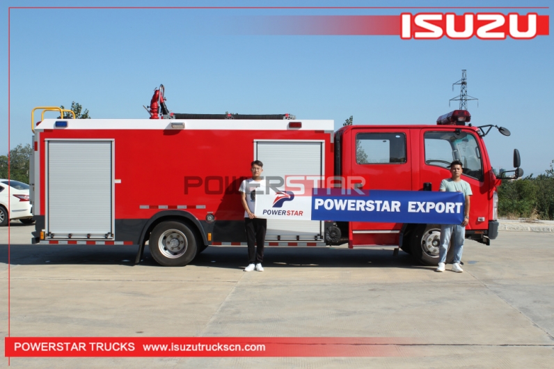 Industrial fire fighting truck ISUZU Fire Fighting Tanker