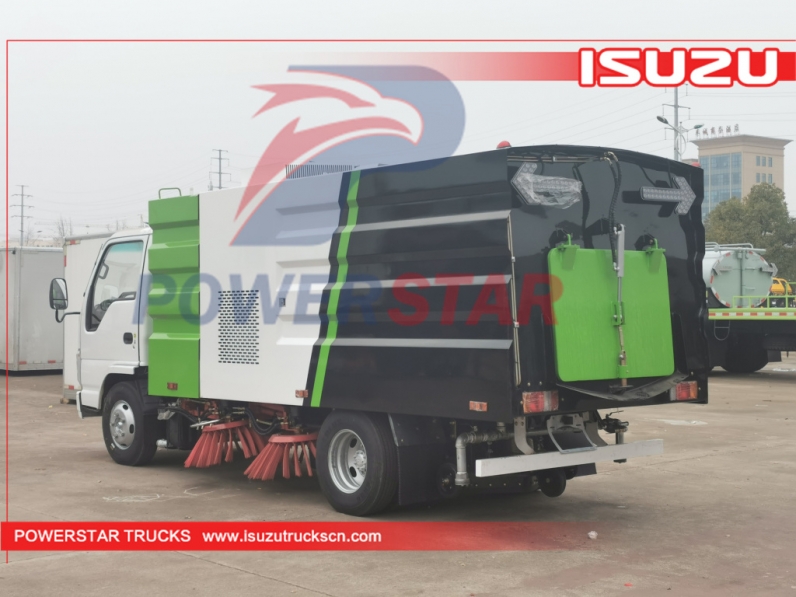 Broom street sweeper ISUZU ELF Vacuum sweeper Vehicle