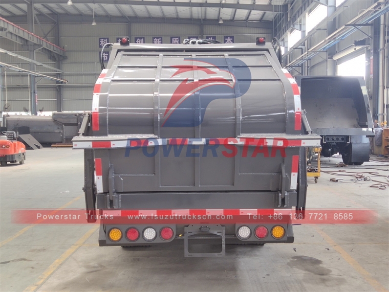 New ISUZU 4x2 japan bins garbage compactor trucks sanitation truck
