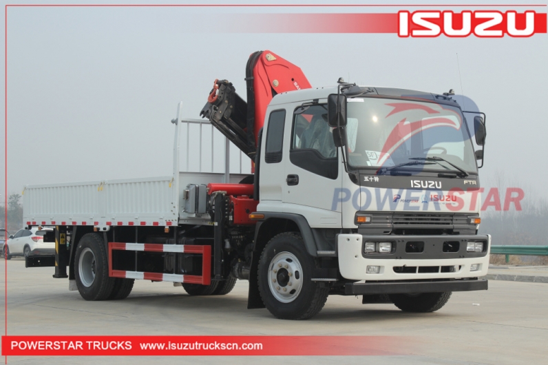 ISUZU FTR  10 Ton Knuckle Boom Crane SPK23500 Truck Mounted Crane