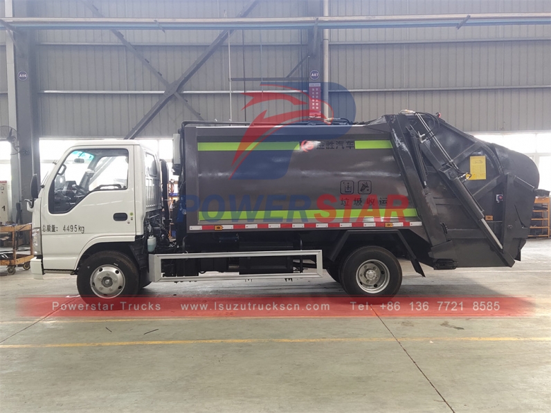 New ISUZU 4x2 japan bins garbage compactor trucks sanitation truck