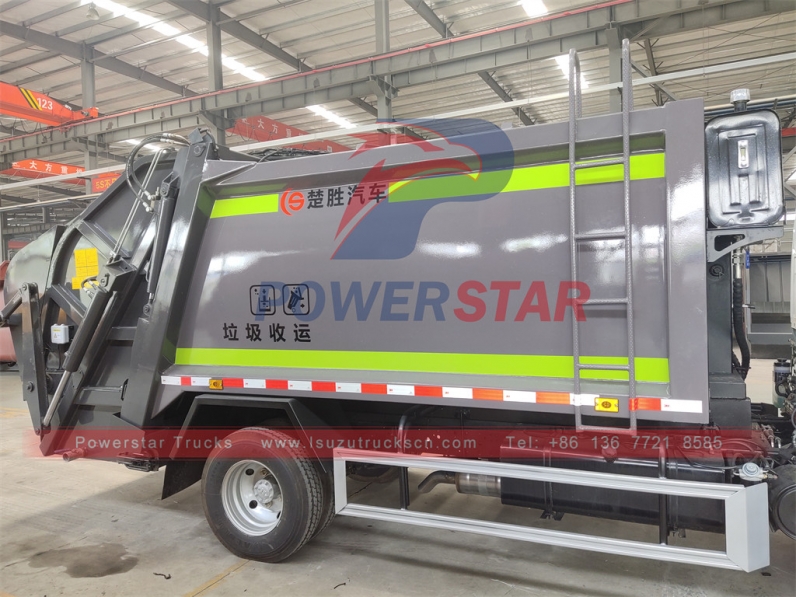New ISUZU 4x2 japan bins garbage compactor trucks sanitation truck