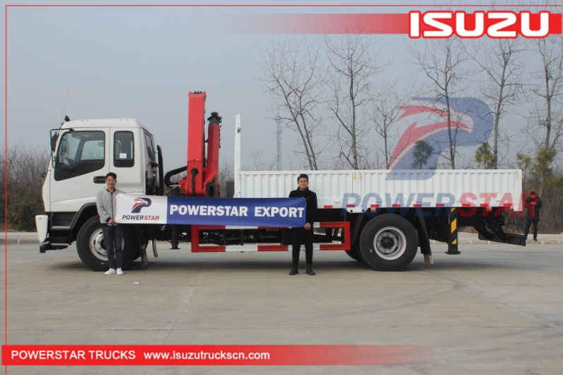 ISUZU FTR  10 Ton Knuckle Boom Crane SPK23500 Truck Mounted Crane