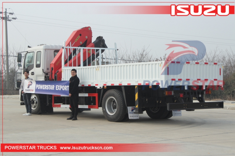 ISUZU FTR  10 Ton Knuckle Boom Crane SPK23500 Truck Mounted Crane