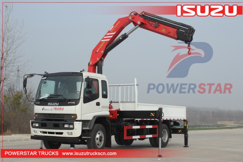 ISUZU FTR  10 Ton Knuckle Boom Crane SPK23500 Truck Mounted Crane