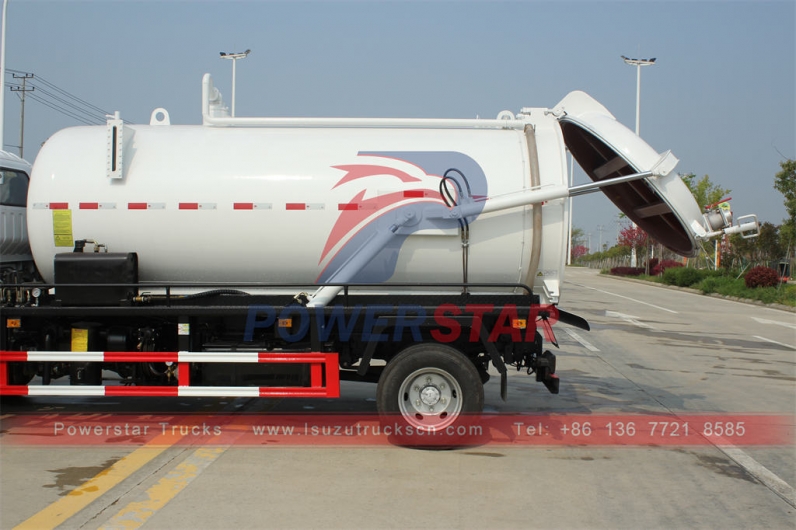 ISUZU 700P vacuum tank truck septic tank truck gully emptier on sale