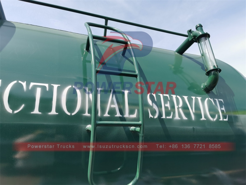 ISUZU FTR cesspit emptier 10cbm vacuum sewage tank truck export to Sierra Leone