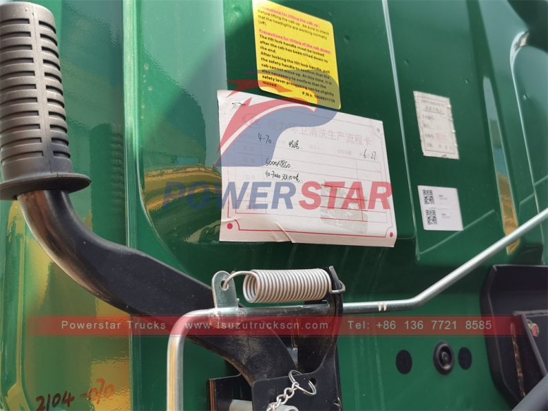 ISUZU FTR cesspit emptier 10cbm vacuum sewage tank truck export to Sierra Leone