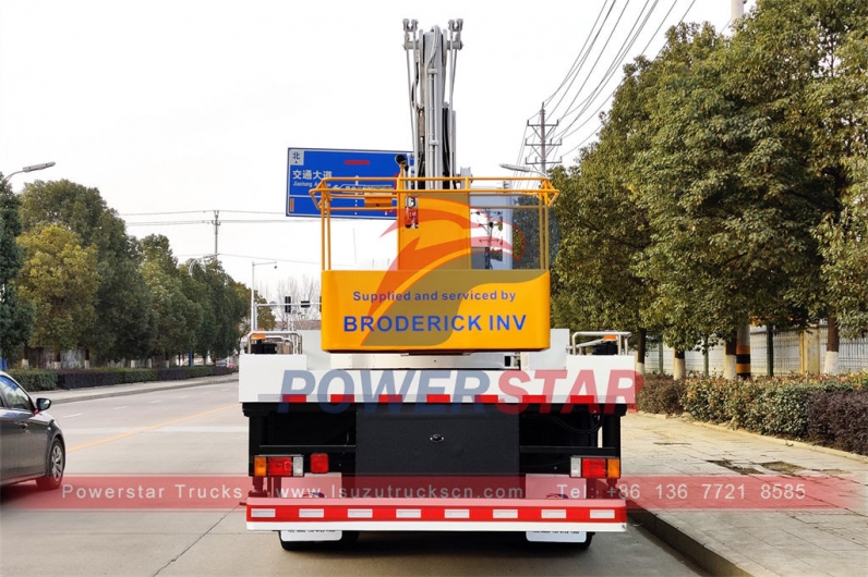 ISUZU 22m aerial work plaftform bucket truck at best price