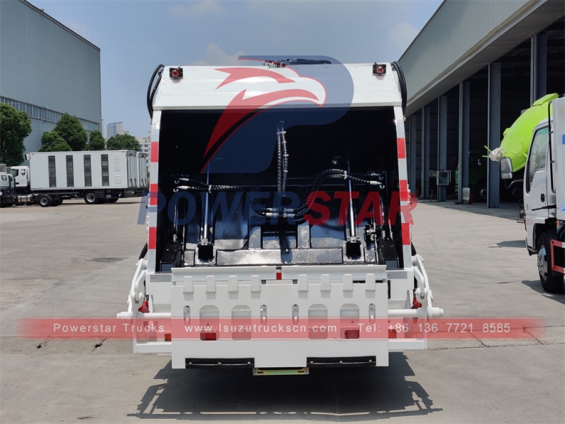 Refuse compressed collection garbage truck Isuzu 6cbm garbage compactor truck