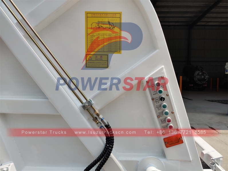 Refuse compressed collection garbage truck Isuzu 6cbm garbage compactor truck