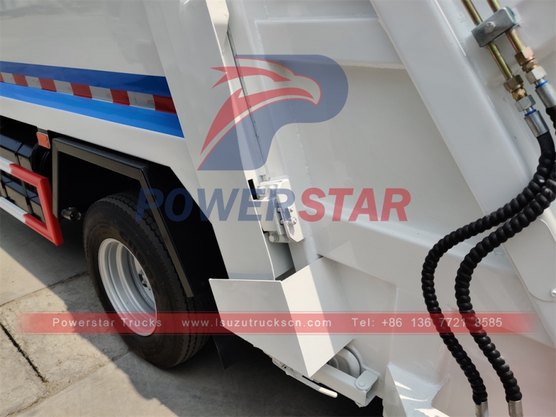 Refuse compressed collection garbage truck Isuzu 6cbm garbage compactor truck