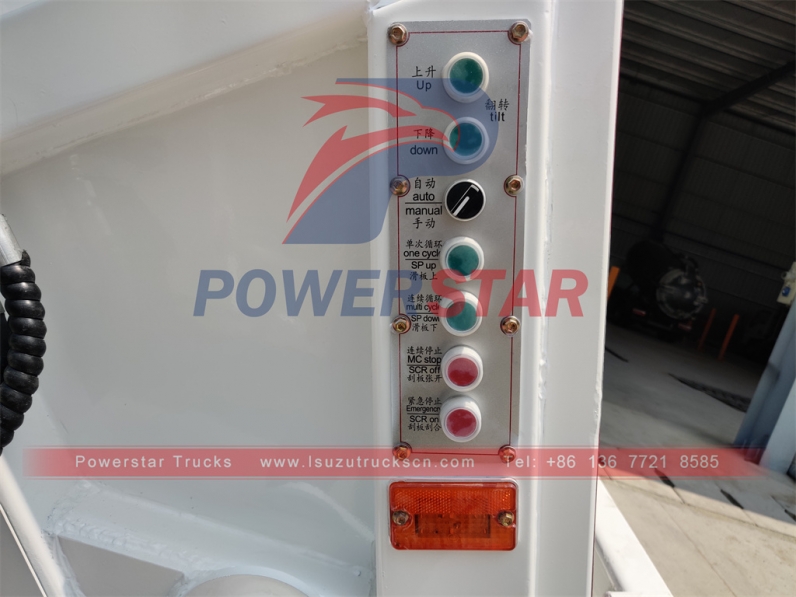 Refuse compressed collection garbage truck Isuzu 6cbm garbage compactor truck