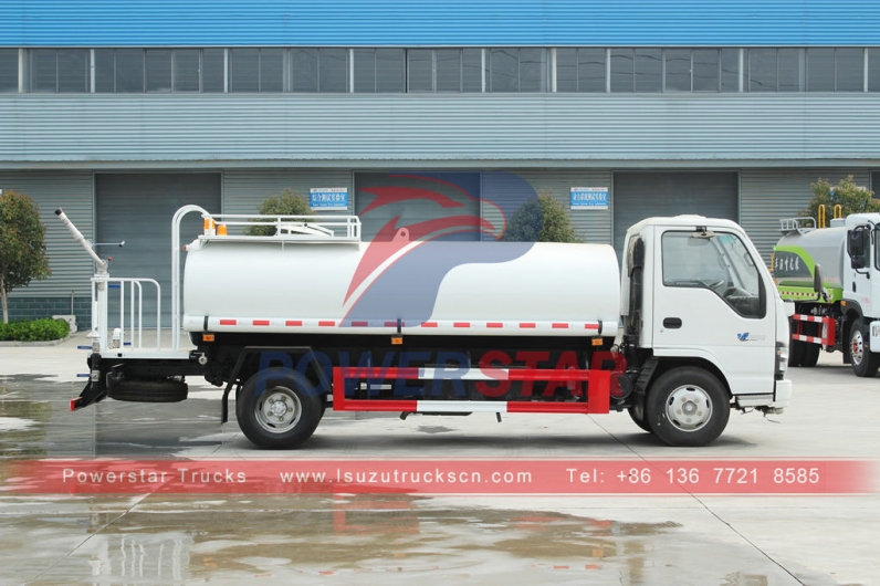 ISUZU NKR 6000 liters potable water tank truck at best price
