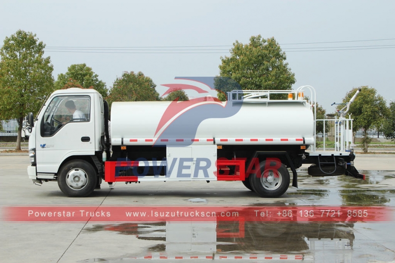 ISUZU NKR 6000 liters potable water tank truck at best price