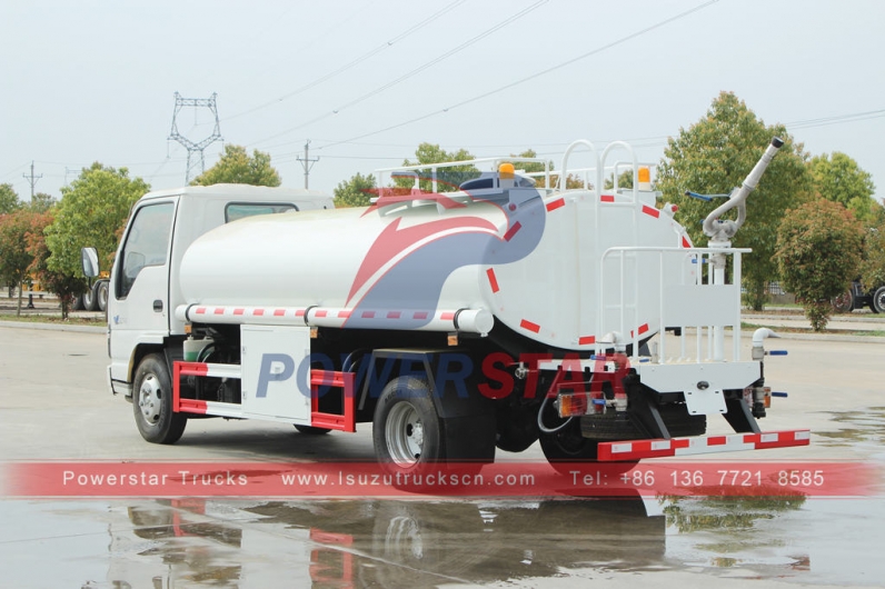 ISUZU NKR 6000 liters potable water tank truck at best price