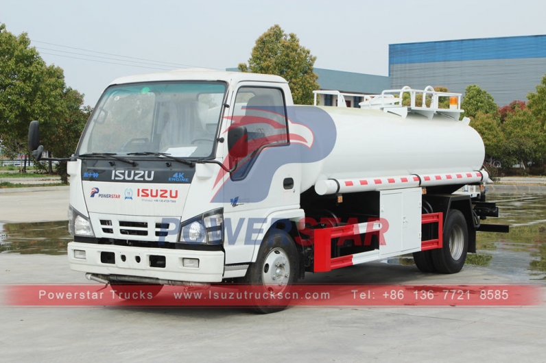 ISUZU NKR 6000 liters potable water tank truck at best price