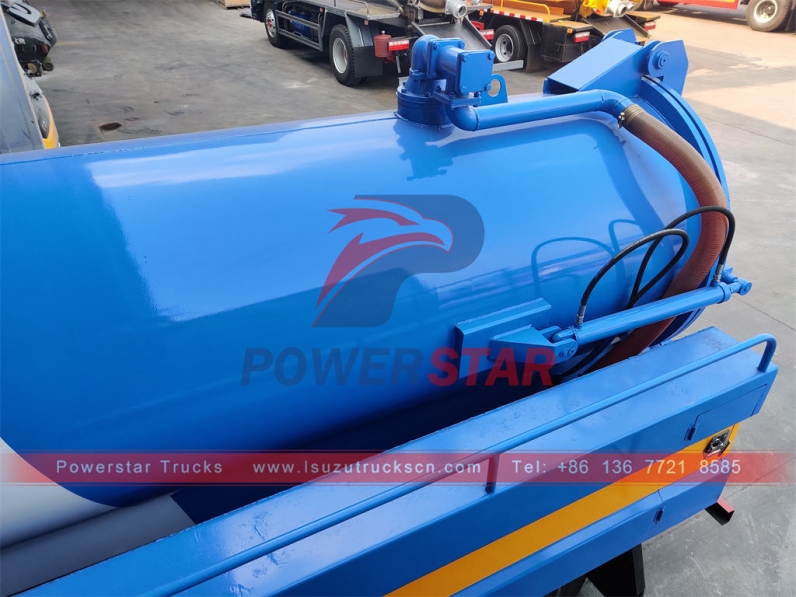 ISUZU NKR cesspool emptier 5cbm Combination Suction/Jetting Tankers for Philippines