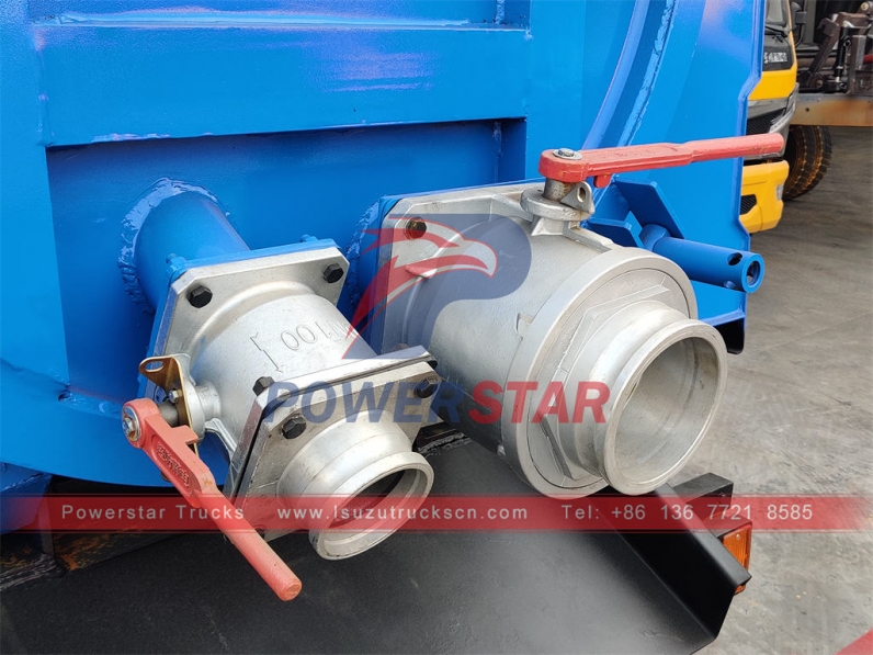ISUZU NKR cesspool emptier 5cbm Combination Suction/Jetting Tankers for Philippines