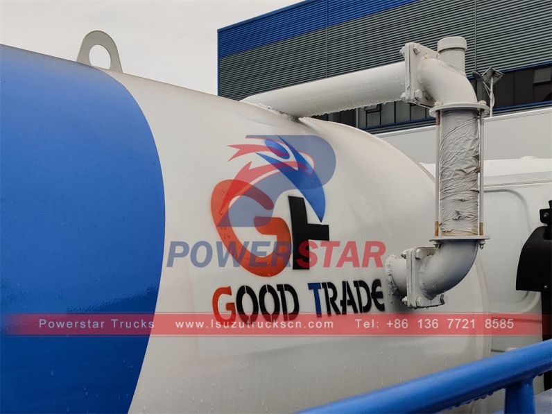 ISUZU NKR cesspool emptier 5cbm Combination Suction/Jetting Tankers for Philippines
