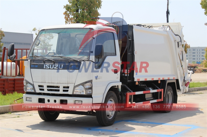 New ISUZU 4x2 NQR / NKR 4tons garbage compactor trucks export Philippines