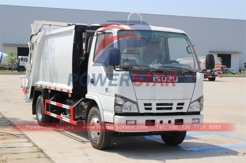 New ISUZU 4x2 NQR / NKR 4tons garbage compactor trucks export Philippines