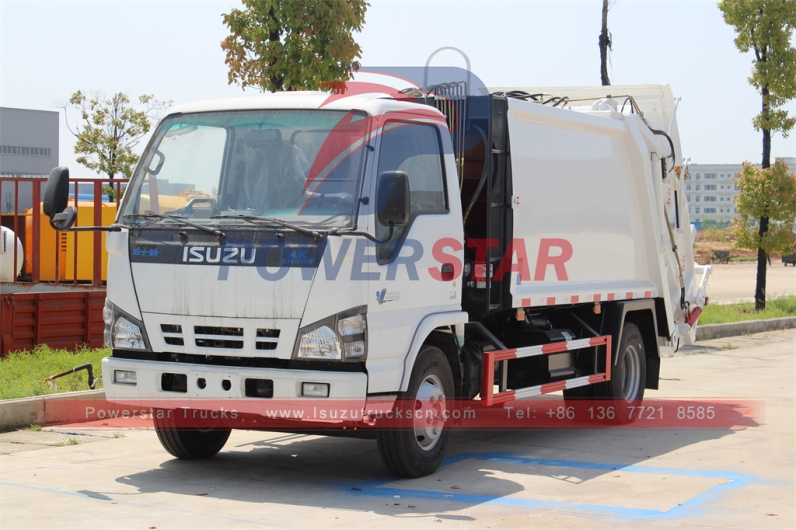New ISUZU 4x2 NQR / NKR 4tons garbage compactor trucks export Philippines