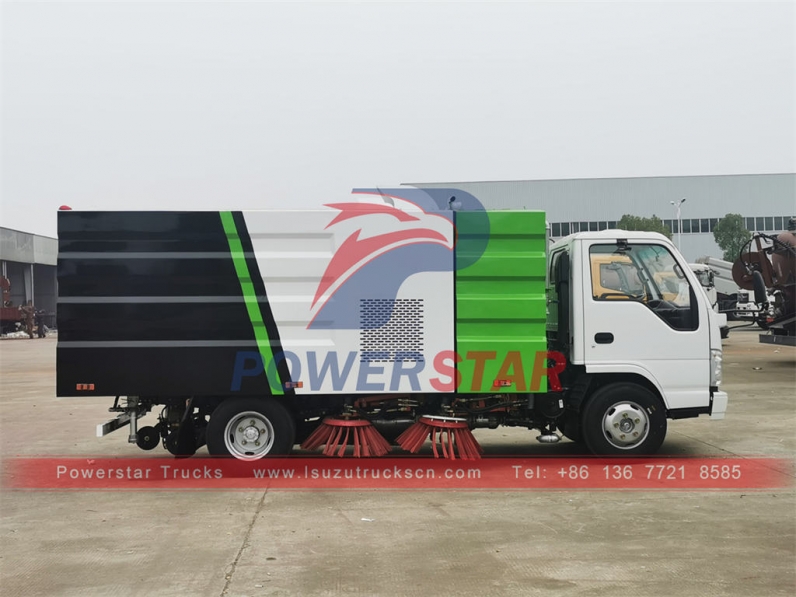 ISUZU ELF 100P 5CBM street sweeper truck for sale