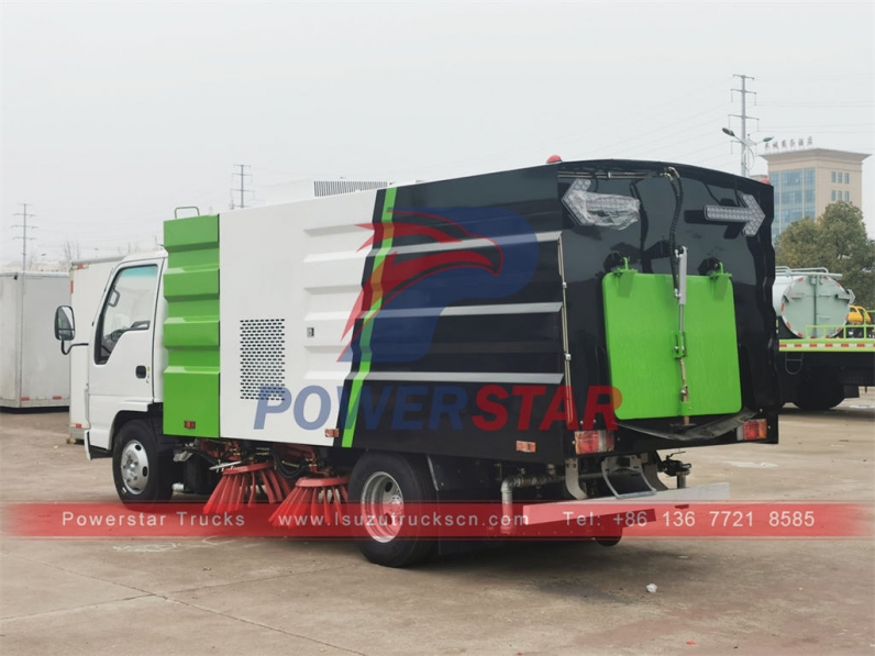 ISUZU ELF 100P 5CBM street sweeper truck for sale