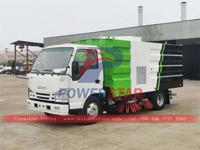 ISUZU ELF 100P 5CBM street sweeper truck for sale