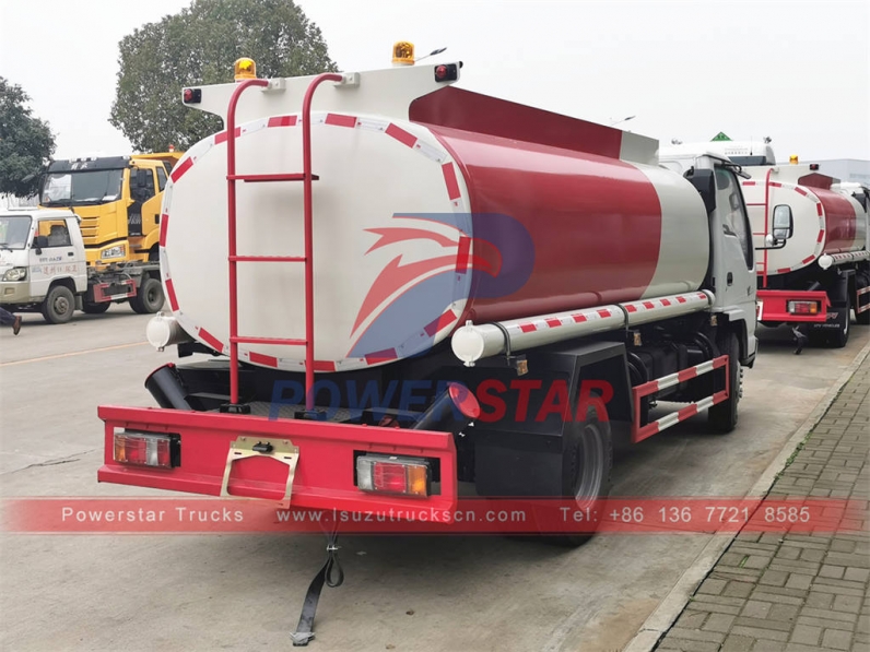 ISUZU NKR 6000 liters refueling truck fuel tank truck for sale
